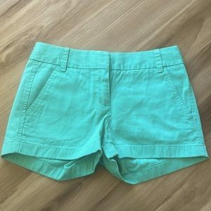 J.crew green shorts size 00